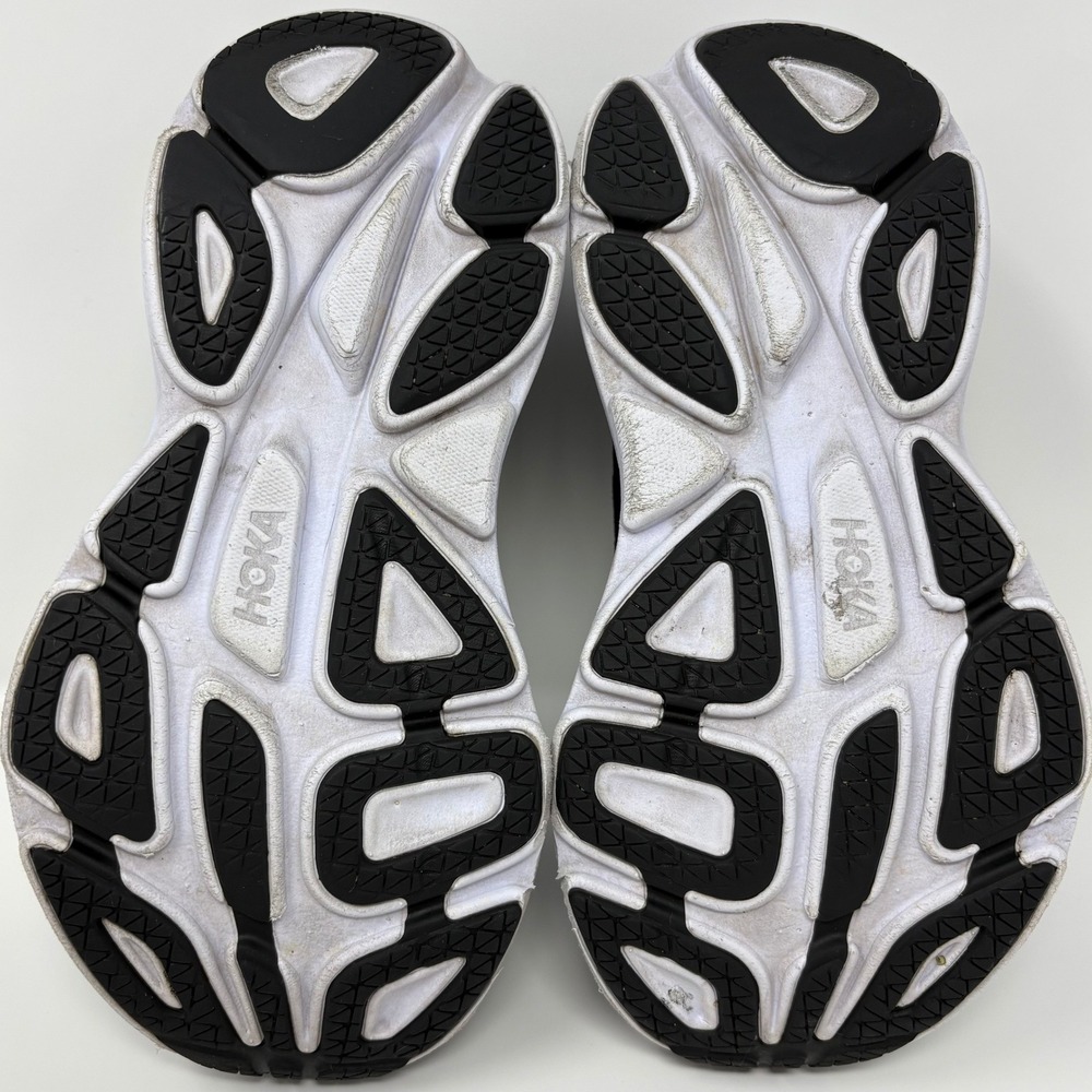 Hoka Bondi 8 Women's Size 6D Wide Running Shoes Black White 1127954 BWHT - Picture 5 of 7